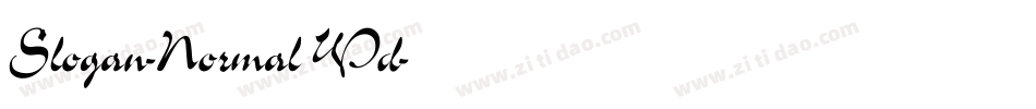 Slogan-Normal Wd字体转换